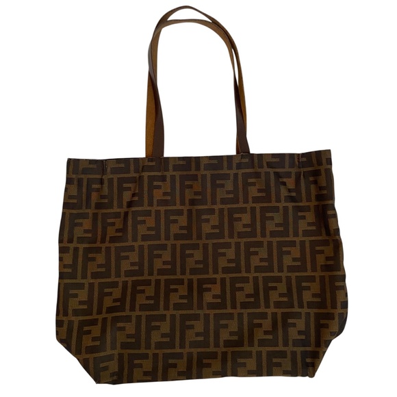 Fendi Tote Bag – Classic Zucca Logo Tote - Vintage - Authentic - Shopper Tote - Picture 5 of 15